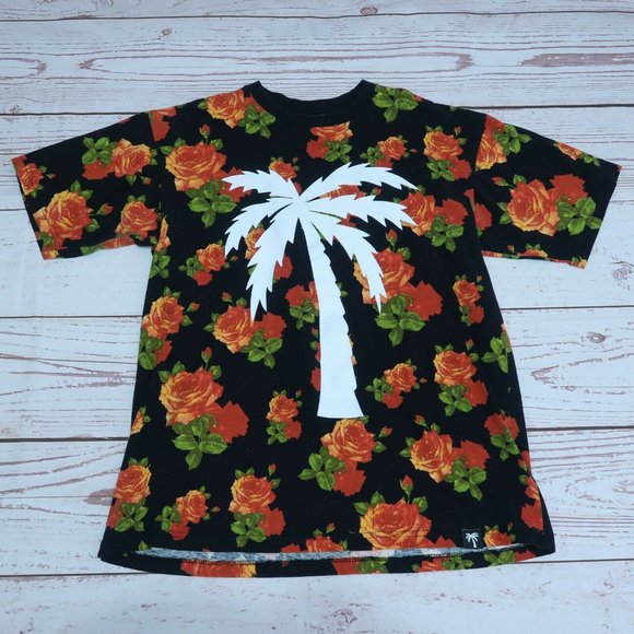 Boulevard Supply Company Mens XL Black Roses Graphic Tee Rare! - Picture 1 of 6